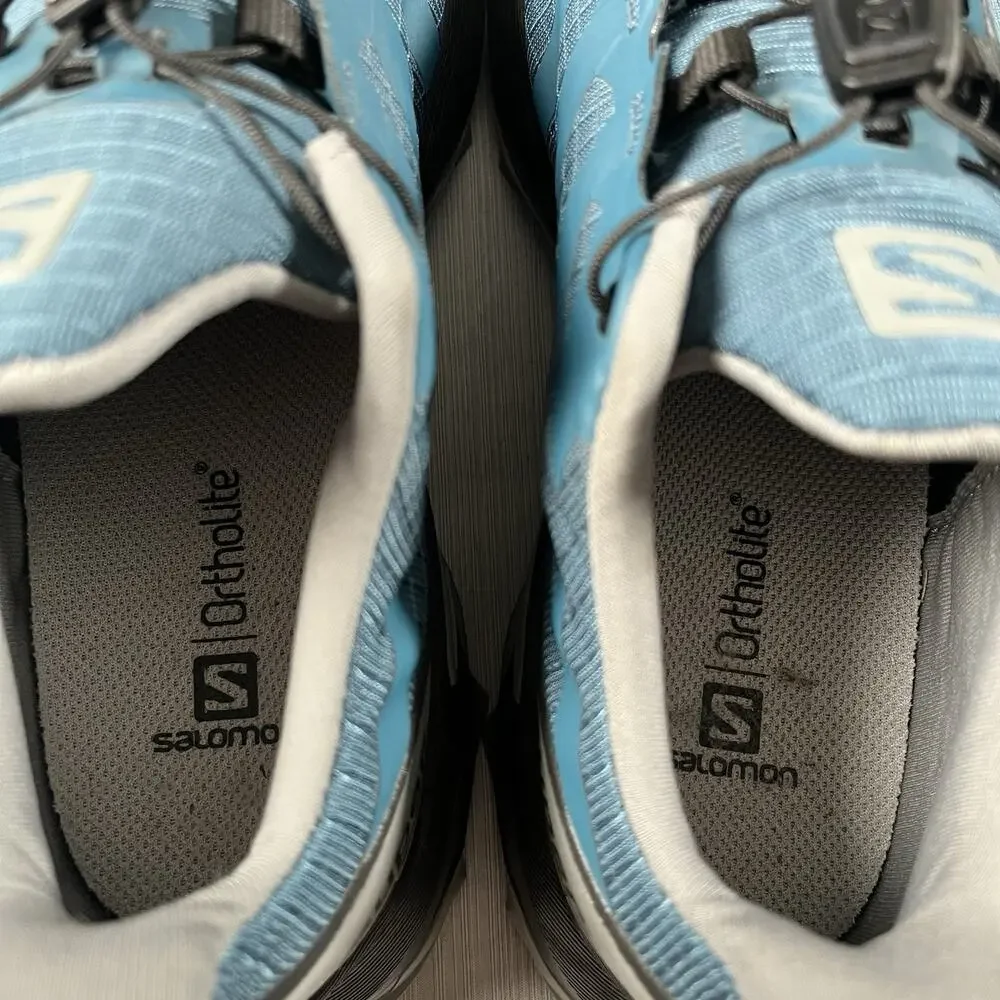 Salomon Supercross Women’s Size 7.5 Blue Trail Sneakers Running Shoes 409306 - Picture 5 of 7